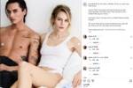 与男模拍广告引热议，奥尔莫女友回应：这是工作，只是摆姿势拍照